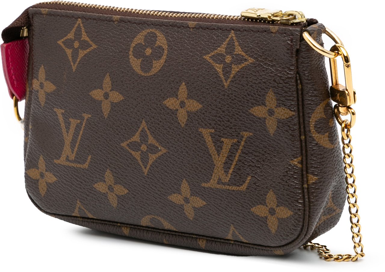 Louis Vuitton Monogram Giraffe Christmas Mini Pochette Accessoires Bruin