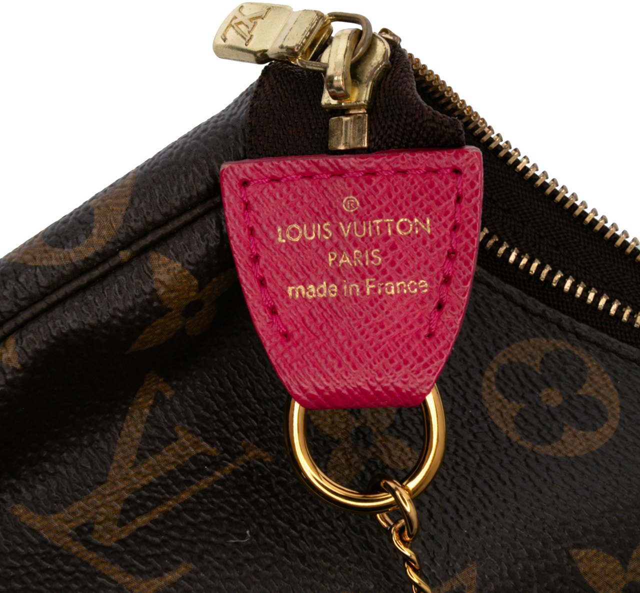 Louis Vuitton Monogram Giraffe Christmas Mini Pochette Accessoires Bruin