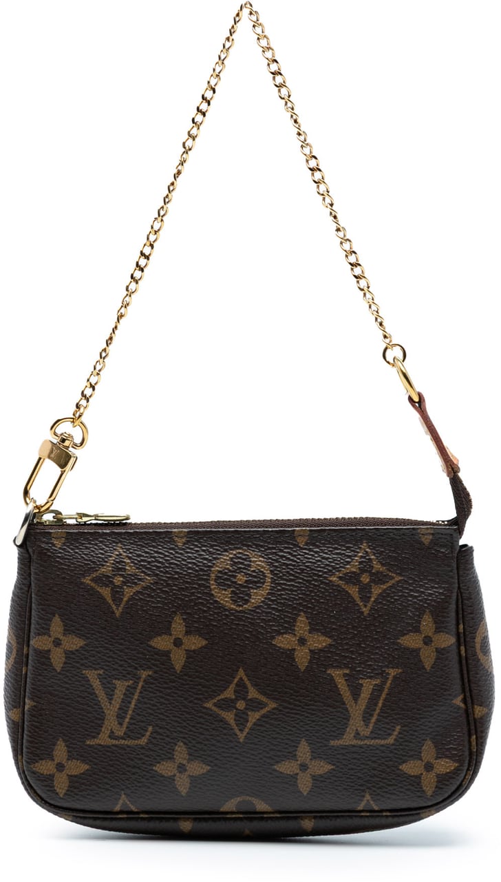 Louis Vuitton Monogram Mini Pochette Accessoires Bruin