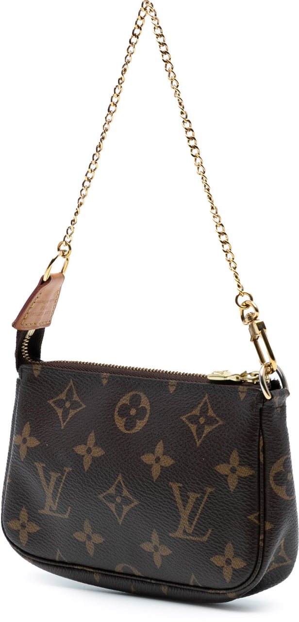 Louis Vuitton Monogram Mini Pochette Accessoires Bruin