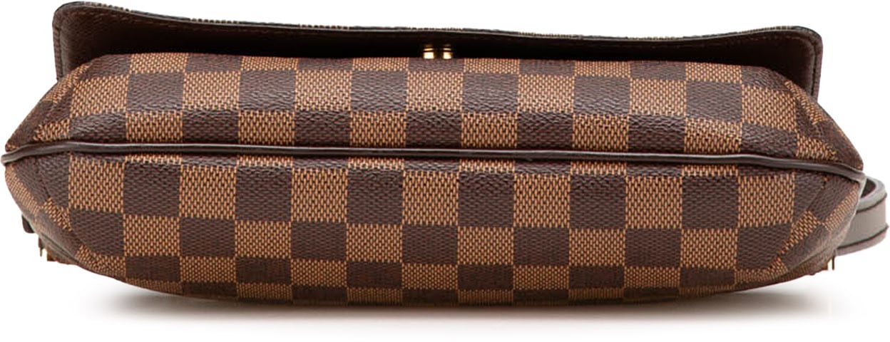 Louis Vuitton Damier Ebene Musette Tango Short Strap Bruin