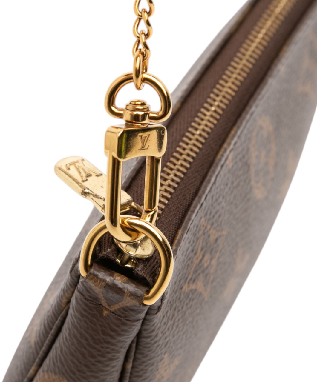 Louis Vuitton Monogram Mini Pochette Accessoires Bruin