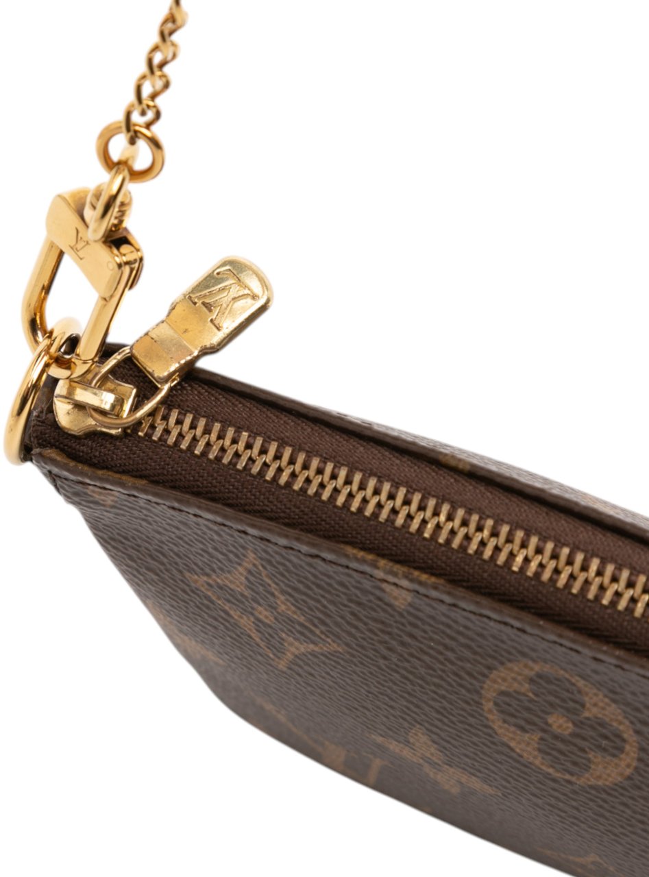 Louis Vuitton Monogram Mini Pochette Accessoires Bruin