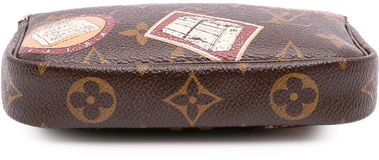 Louis Vuitton Monogram Trunks and Bags Patch Mini Pochette Accessoires Bruin