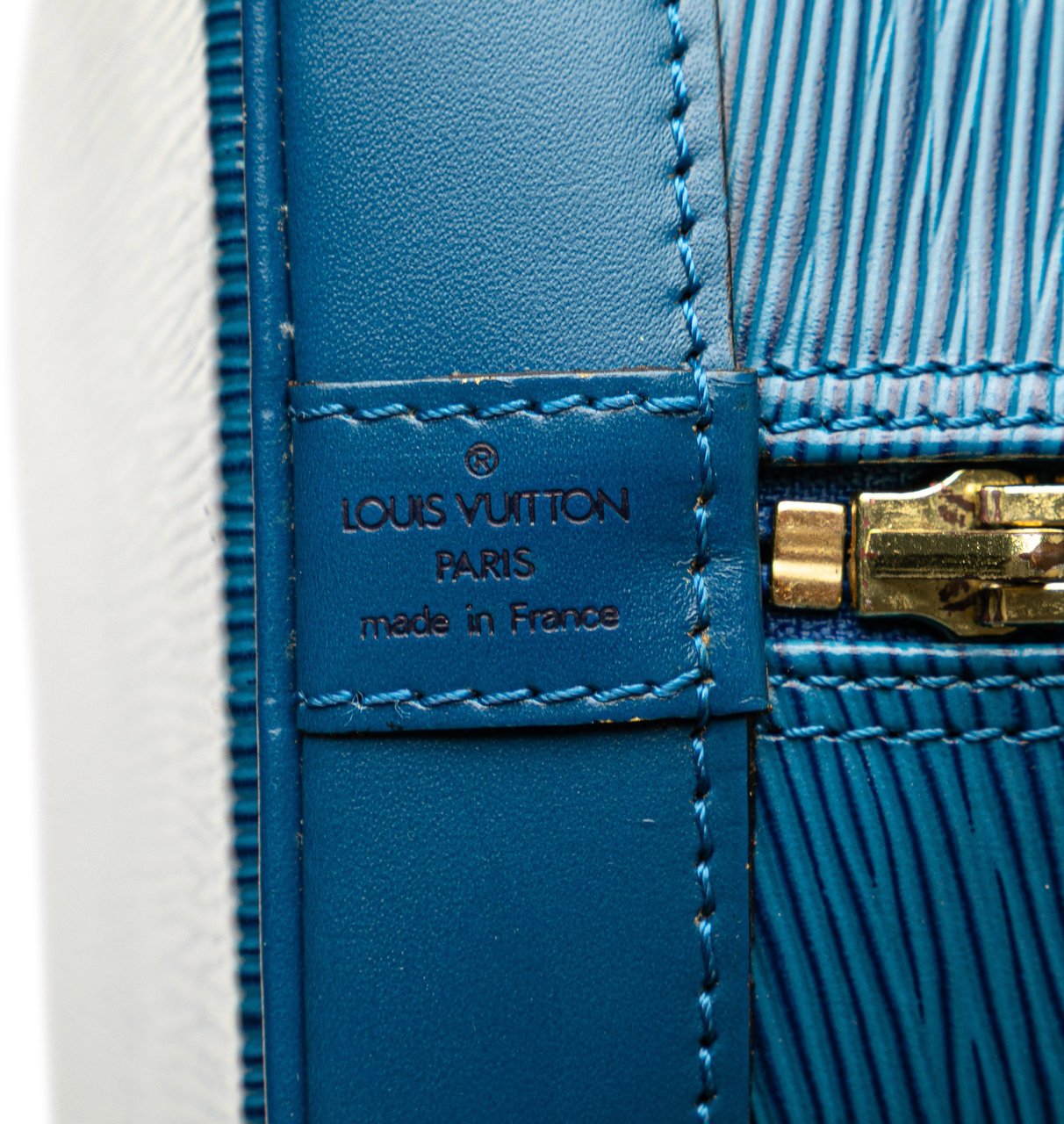 Louis Vuitton Epi Alma PM Blauw