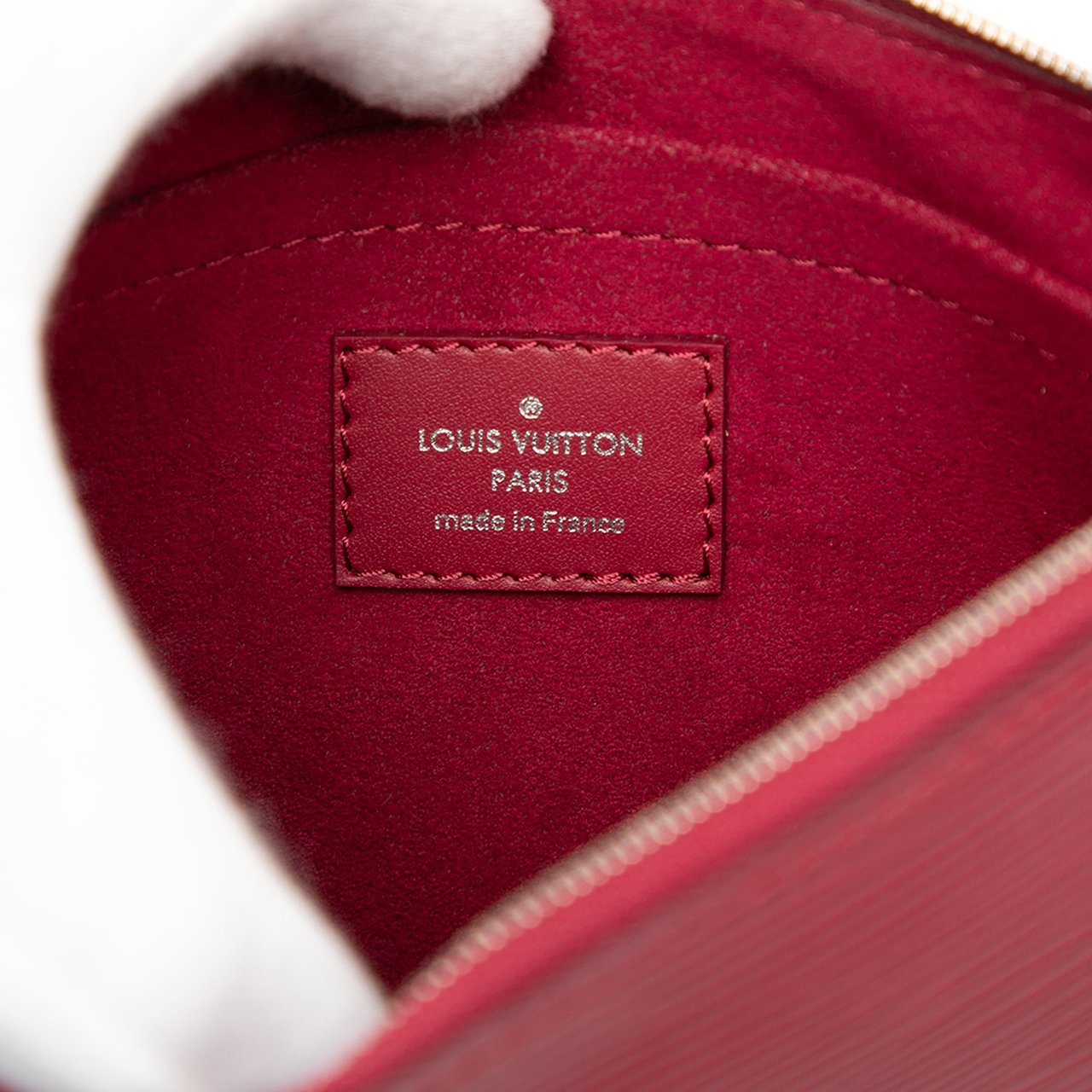 Louis Vuitton Epi Neverfull Pouch Rood