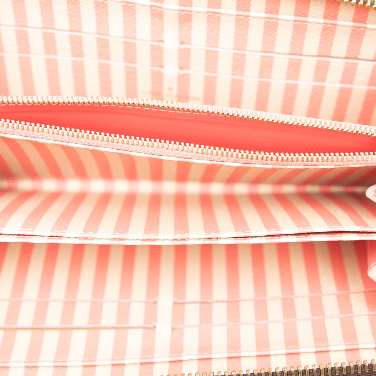 Louis Vuitton Damier Ebene Inventuer Trunks and Locks Zippy Wallet Bruin