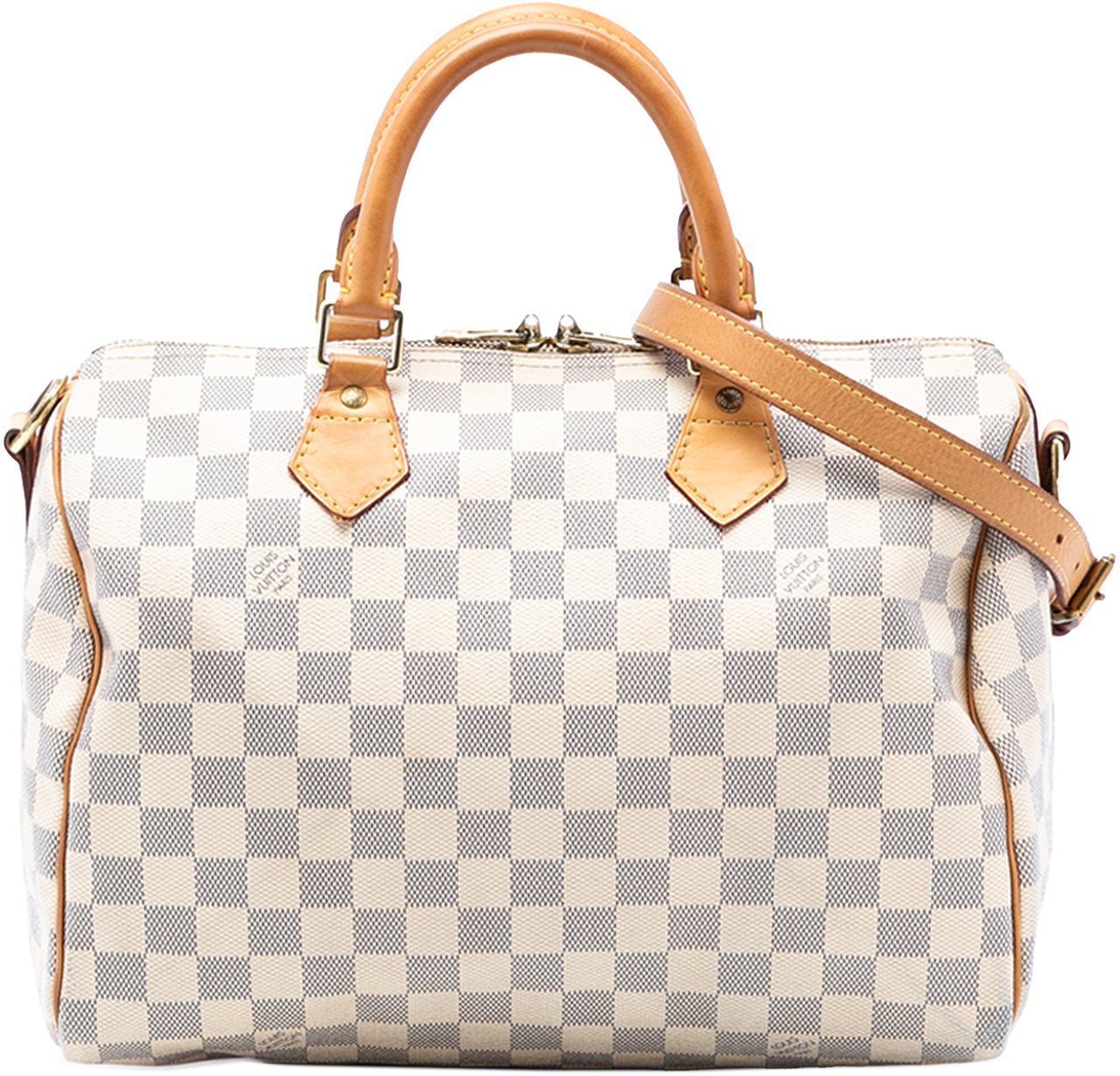 Louis Vuitton Damier Azur Speedy Bandouliere 30 Wit