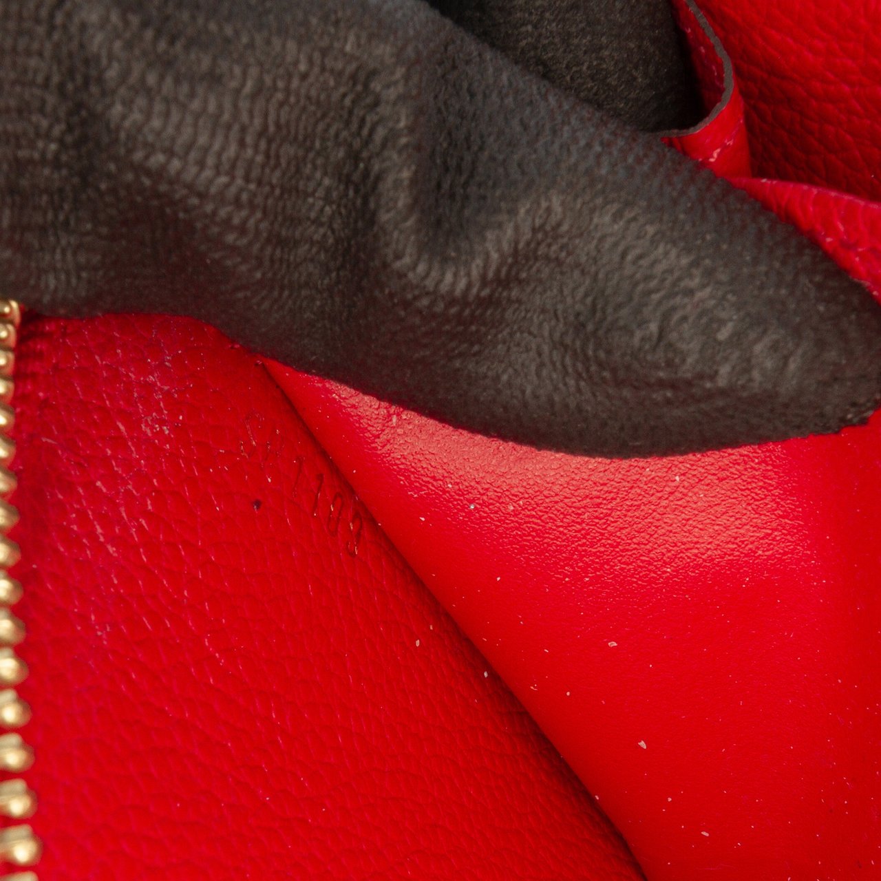 Louis Vuitton Monogram Empreinte Zippy Long Wallet Rood