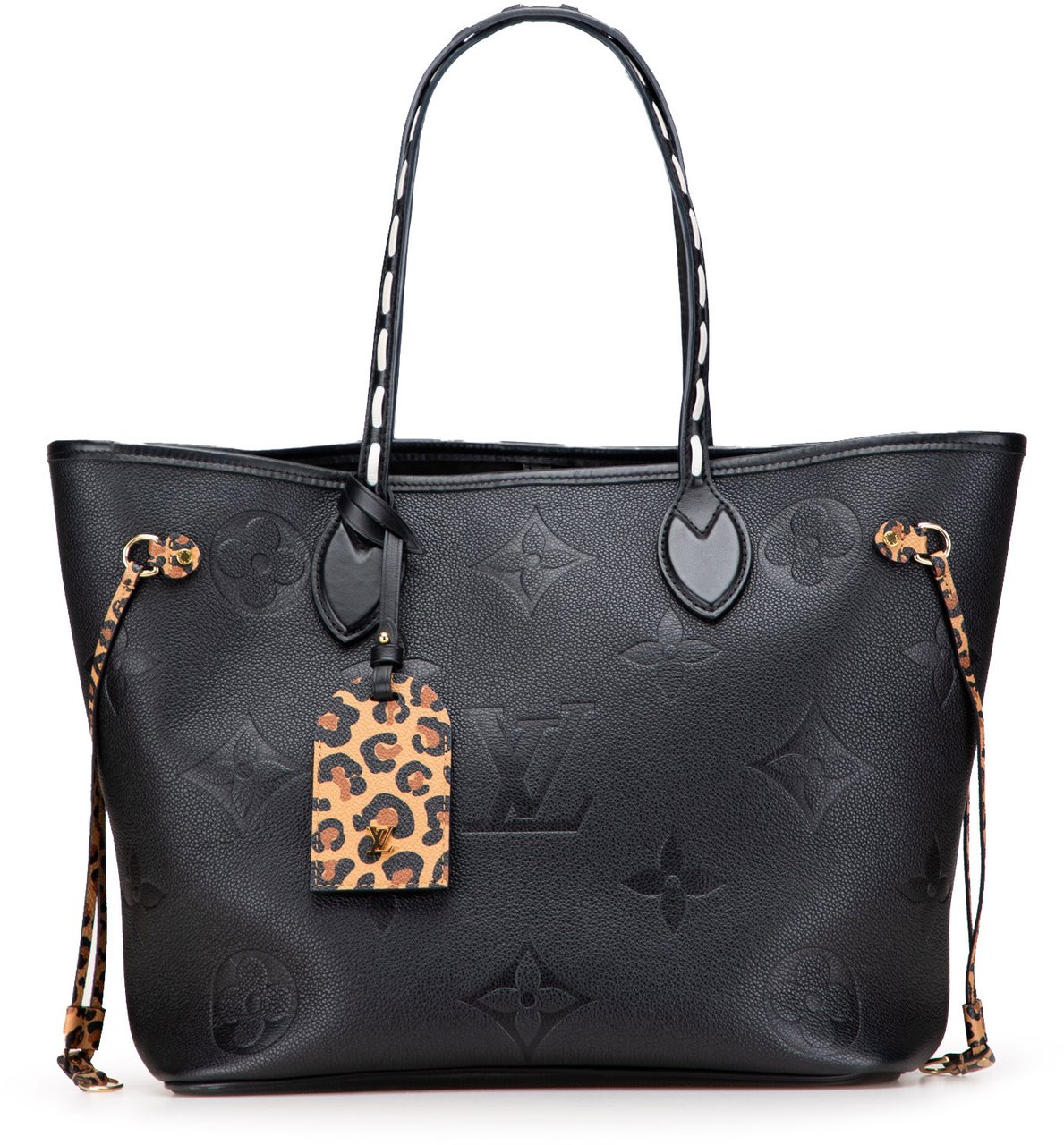 Louis Vuitton Monogram Empreinte Wild At Heart Neverfull MM Zwart