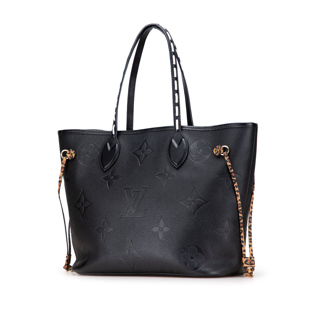 Louis Vuitton Monogram Empreinte Wild At Heart Neverfull MM Zwart