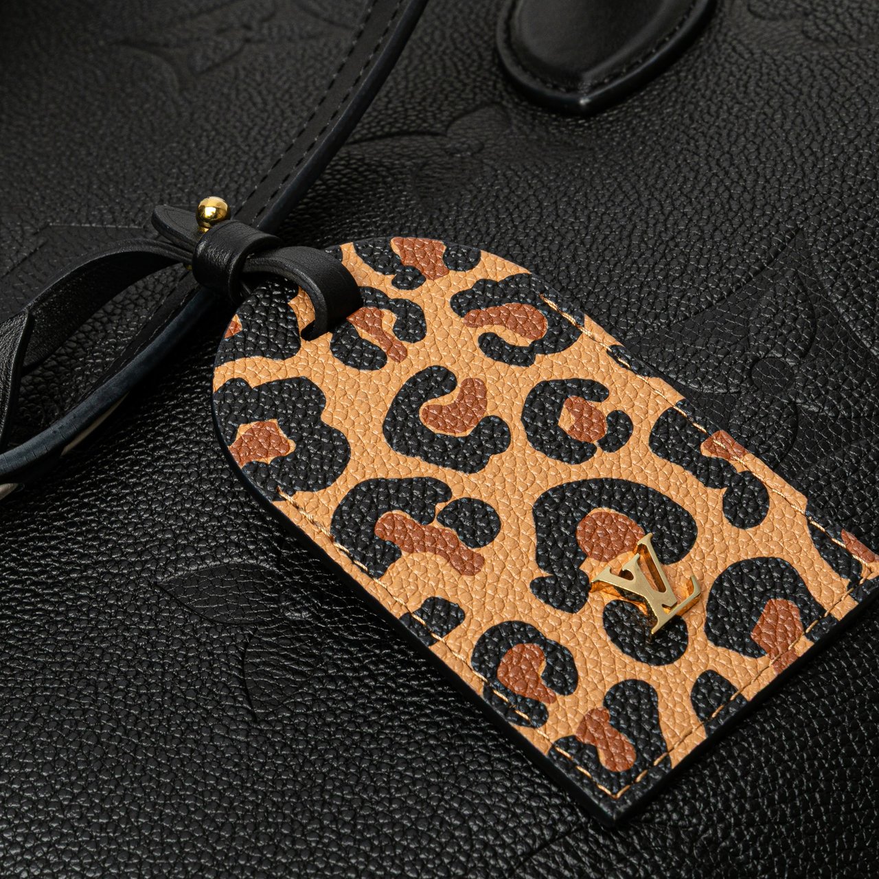 Louis Vuitton Monogram Empreinte Wild At Heart Neverfull MM Zwart