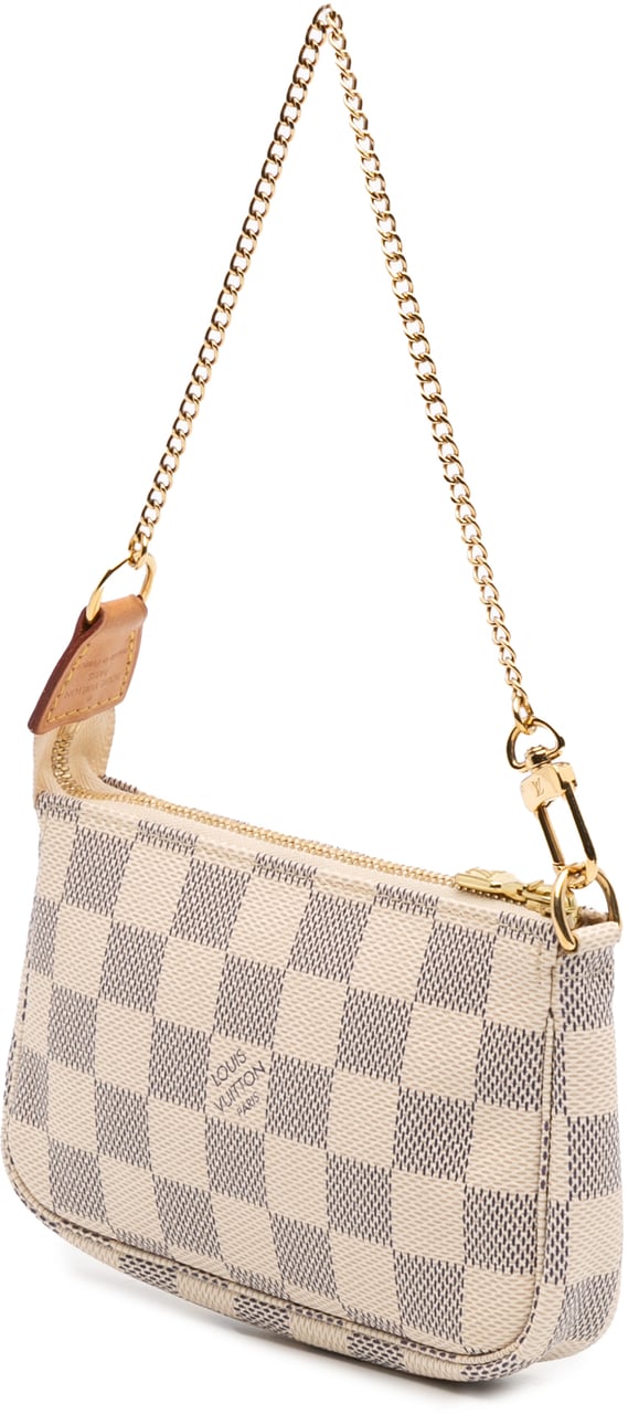 Louis Vuitton Damier Azur Mini Pochette Accessoires Wit