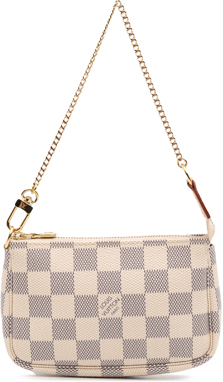 Louis Vuitton Damier Azur Mini Pochette Accessoires Wit
