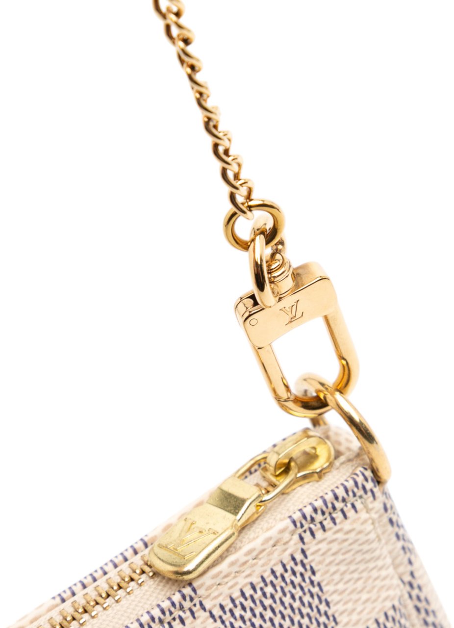 Louis Vuitton Damier Azur Mini Pochette Accessoires Wit