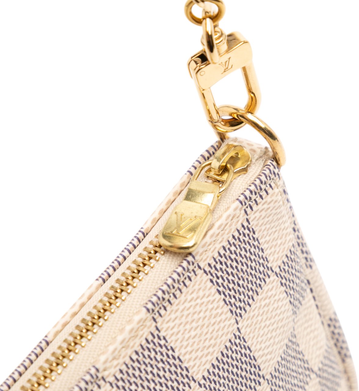 Louis Vuitton Damier Azur Mini Pochette Accessoires Wit
