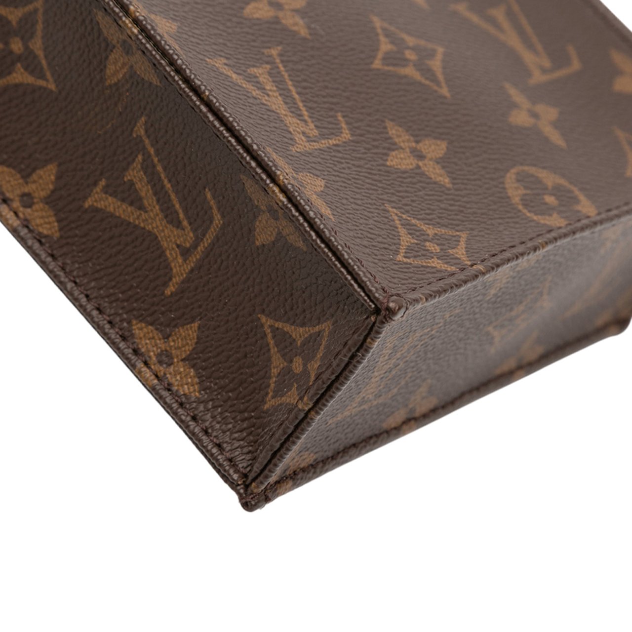 Louis Vuitton Monogram Petit Sac Plat Bruin