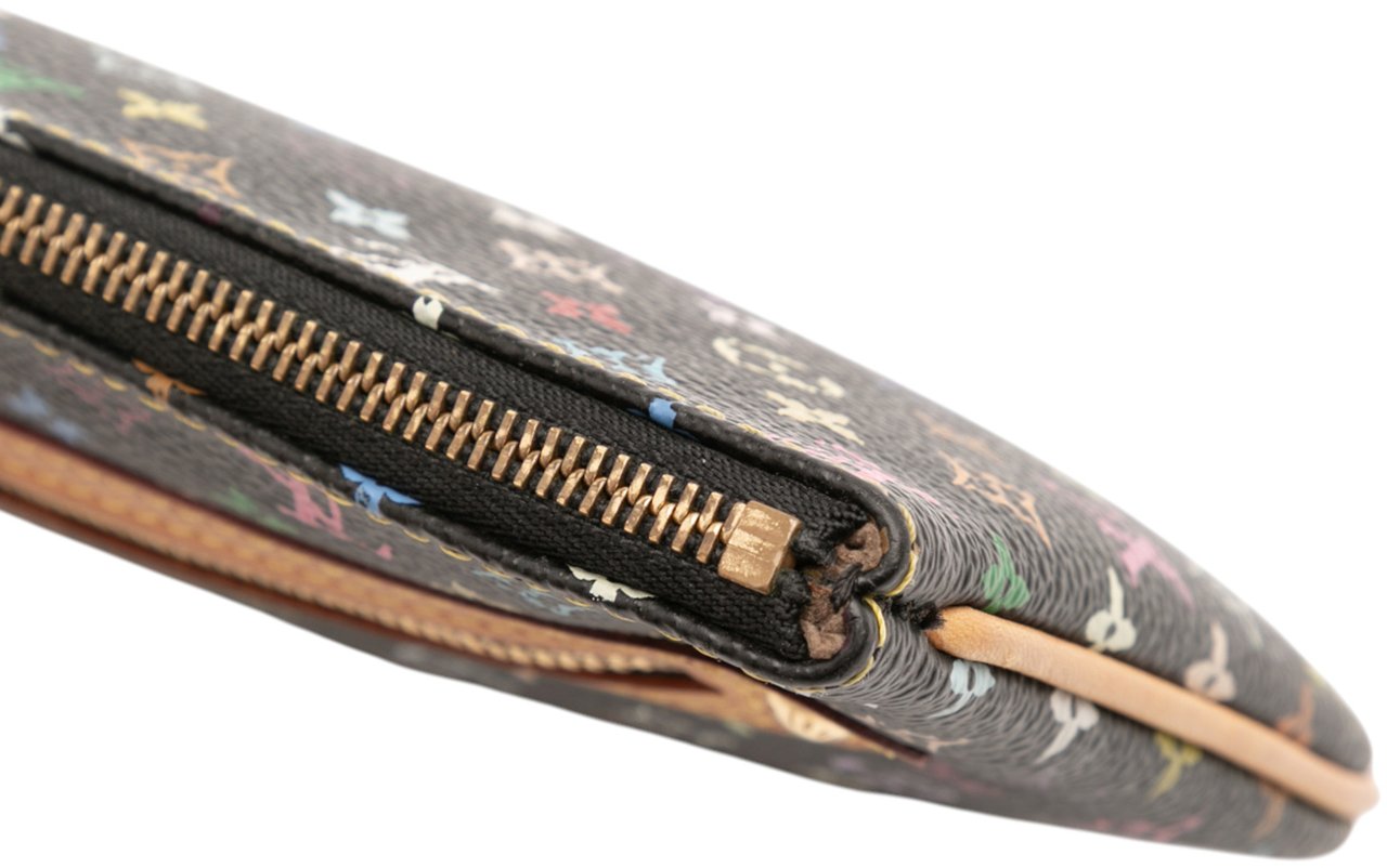 Louis Vuitton Monogram Multicolore Pochette Plate GM Zwart