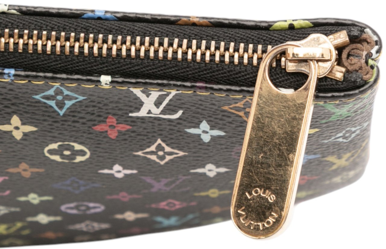 Louis Vuitton Monogram Multicolore Pochette Plate GM Zwart
