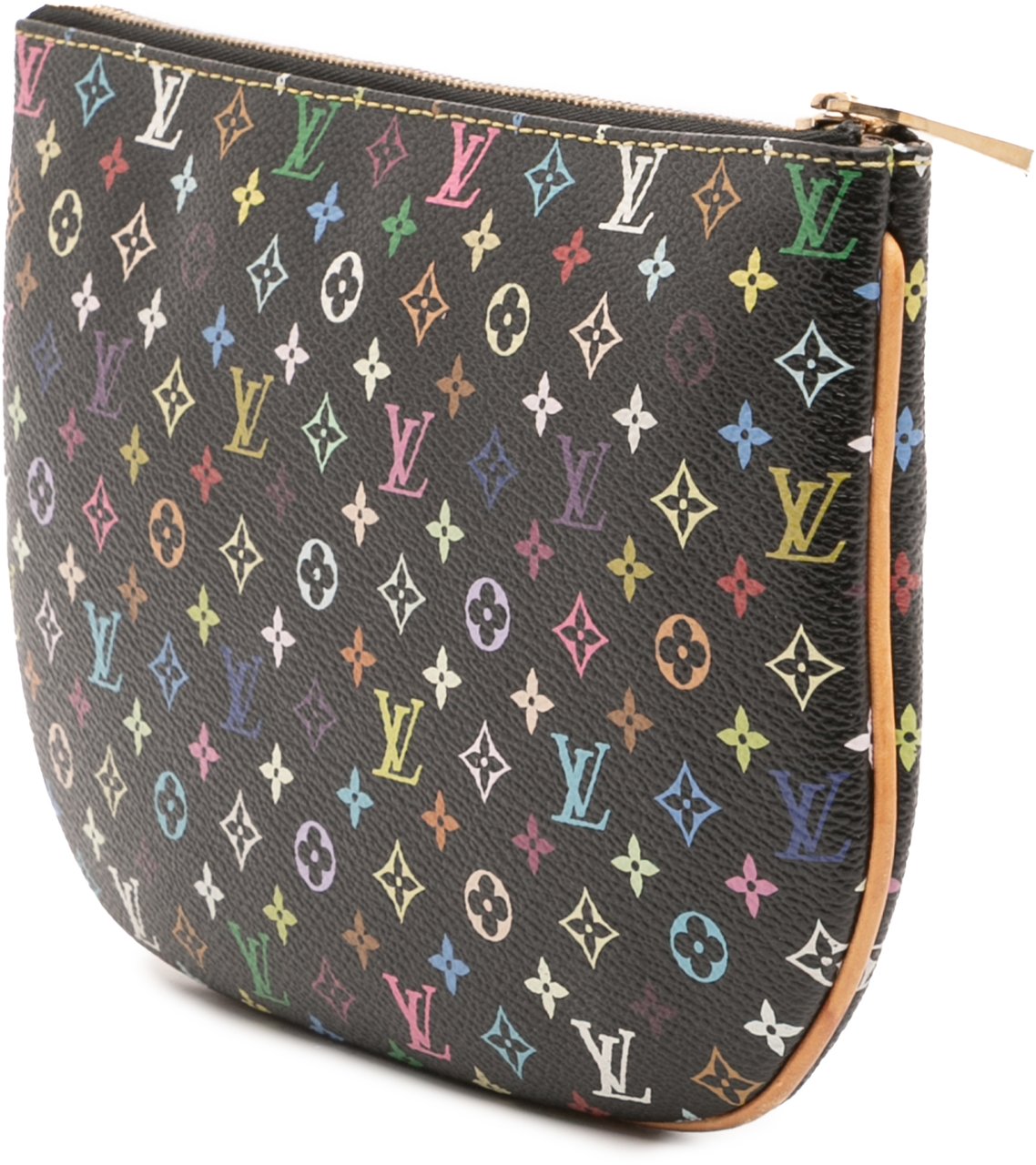 Louis Vuitton Monogram Multicolore Pochette Plate GM Zwart