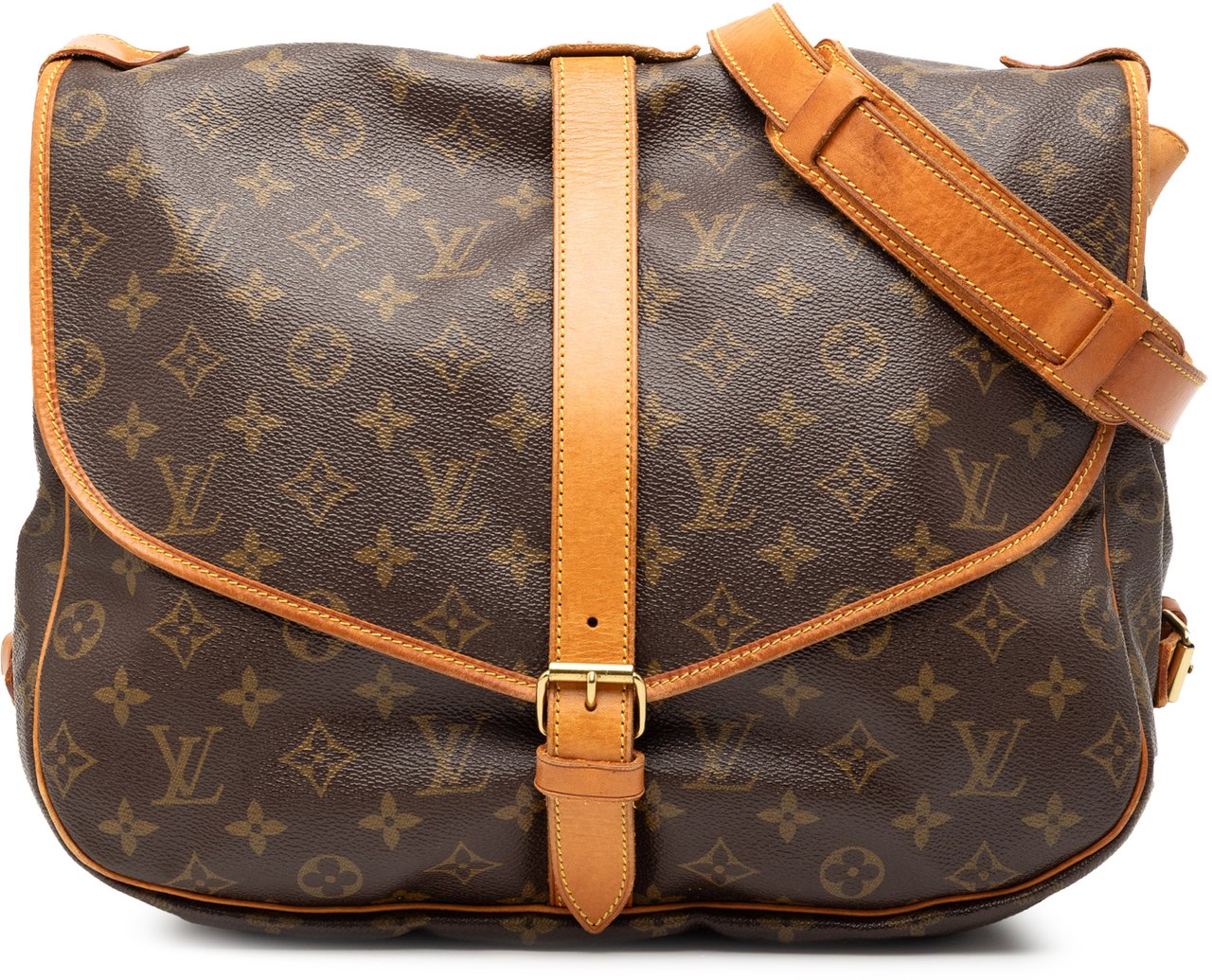 Louis Vuitton Monogram Saumur 35 Bruin