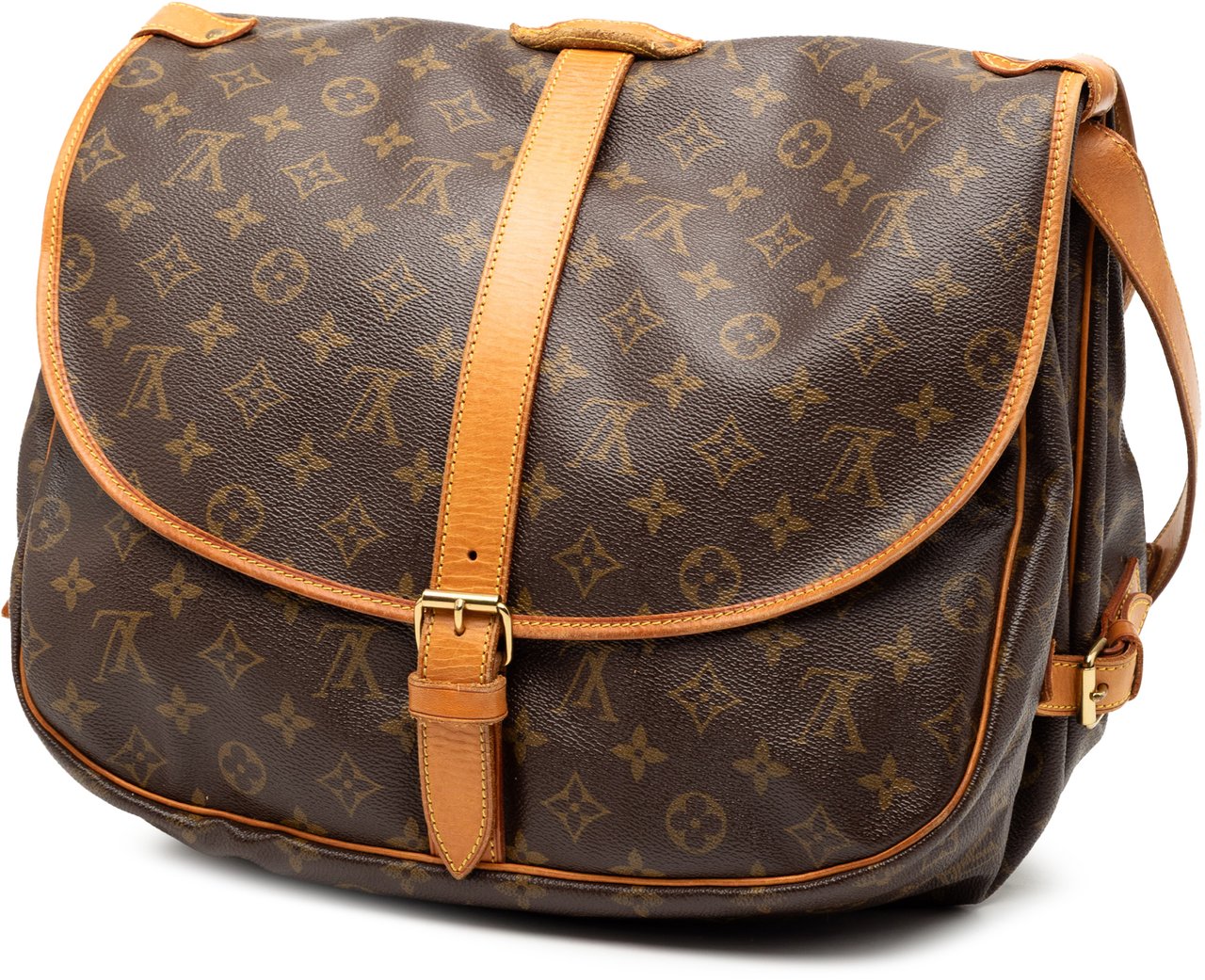 Louis Vuitton Monogram Saumur 35 Bruin