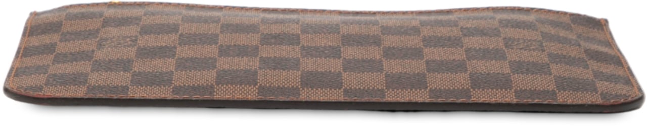 Louis Vuitton Damier Ebene Neverfull Pouch MM Bruin