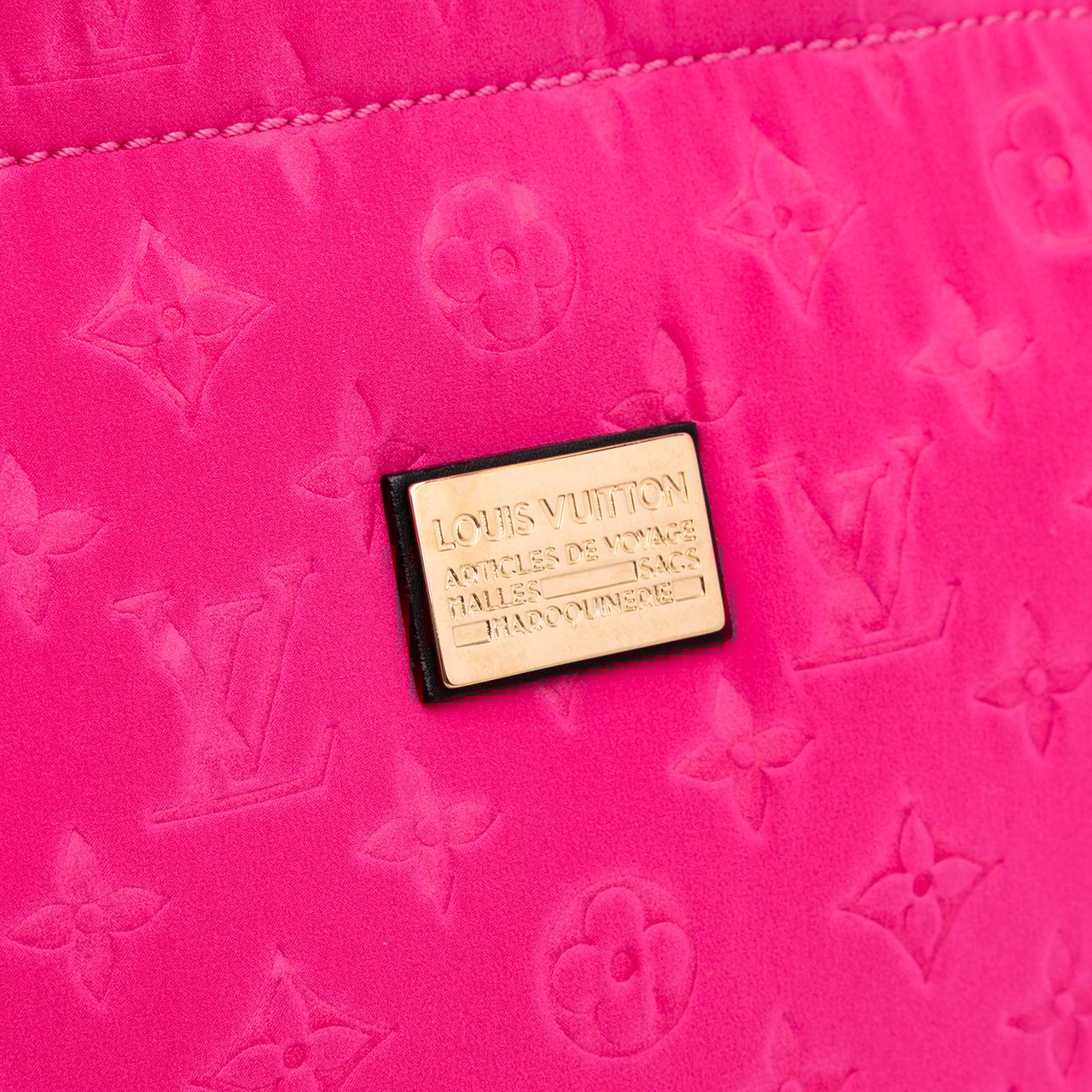 Louis Vuitton Monogram Embossed Neoprene Scuba MM Roze