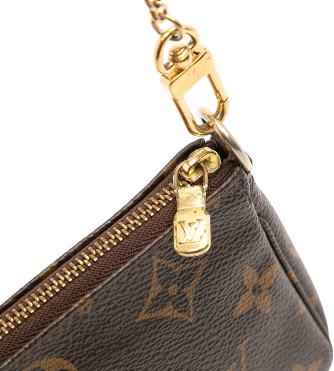 Louis Vuitton Monogram Mini Pochette Accessoires Bruin