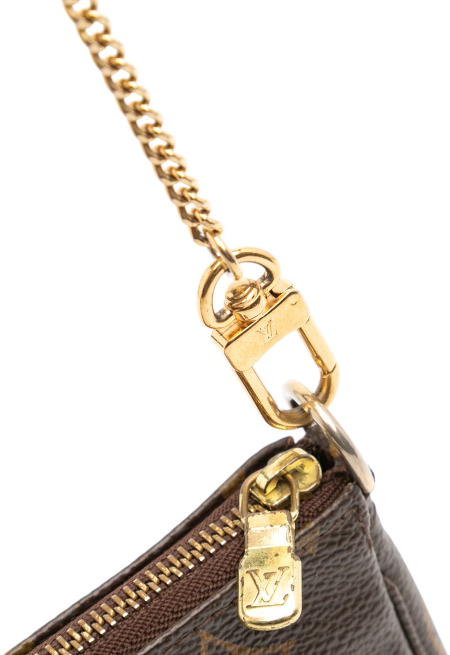 Louis Vuitton Monogram Mini Pochette Accessoires Bruin