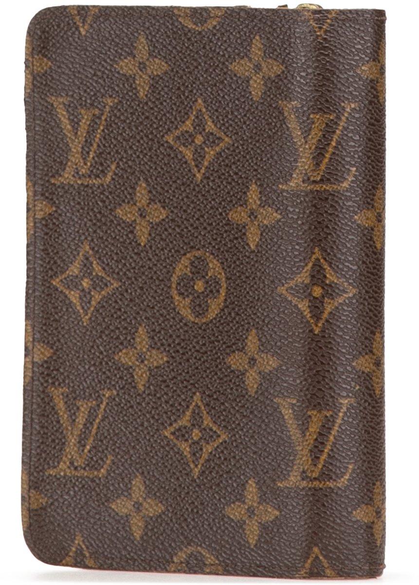 Louis Vuitton Monogram Porte Papier Zipped Wallet Bruin