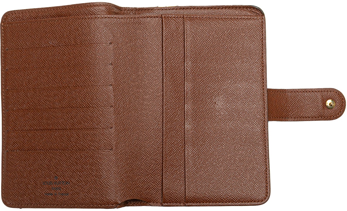 Louis Vuitton Monogram Porte Papier Zipped Wallet Bruin