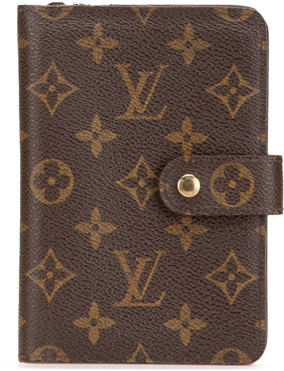 Louis Vuitton Monogram Porte Papier Zipped Wallet Bruin