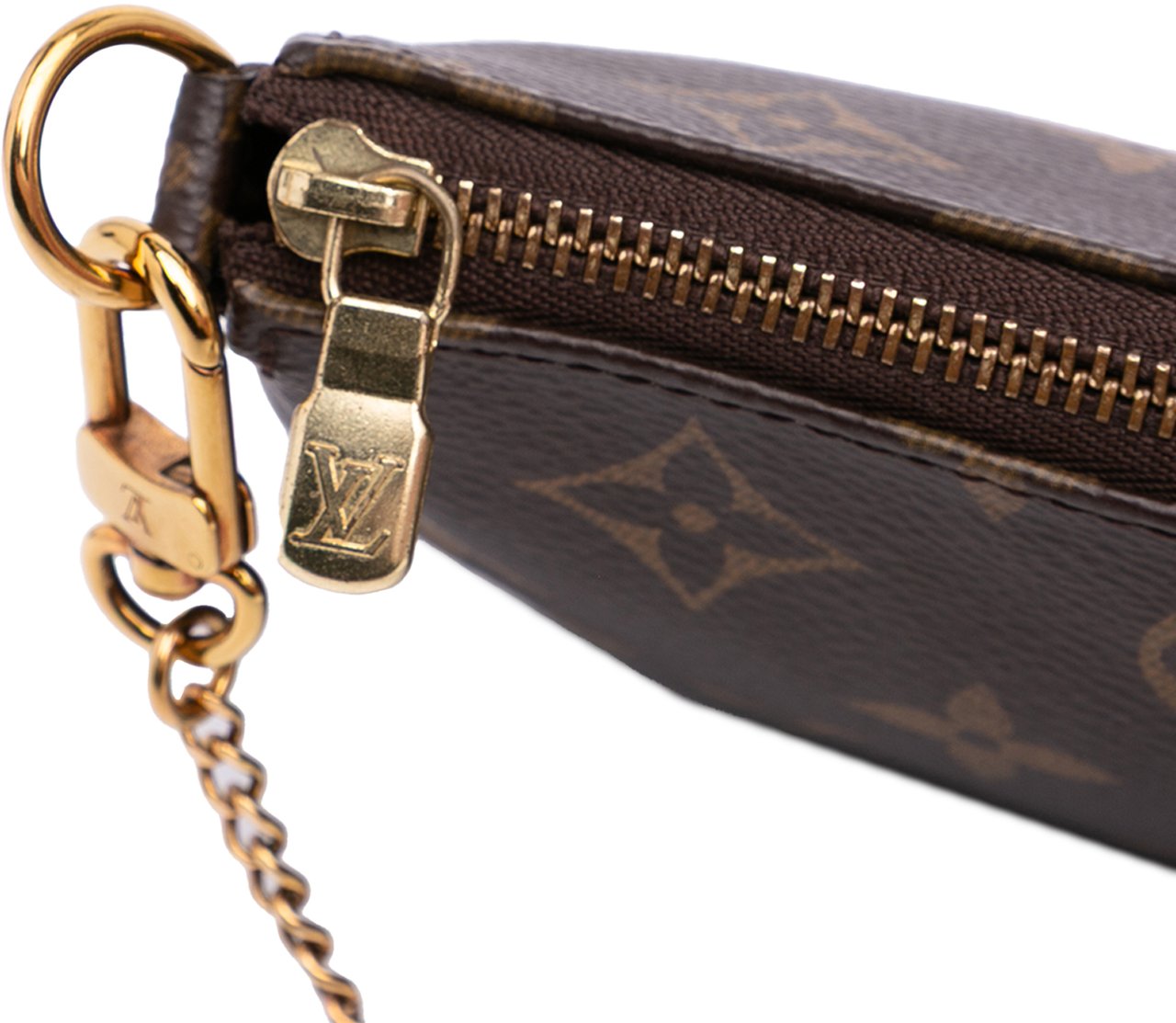 Louis Vuitton Monogram Mini Pochette Accessoires Bruin