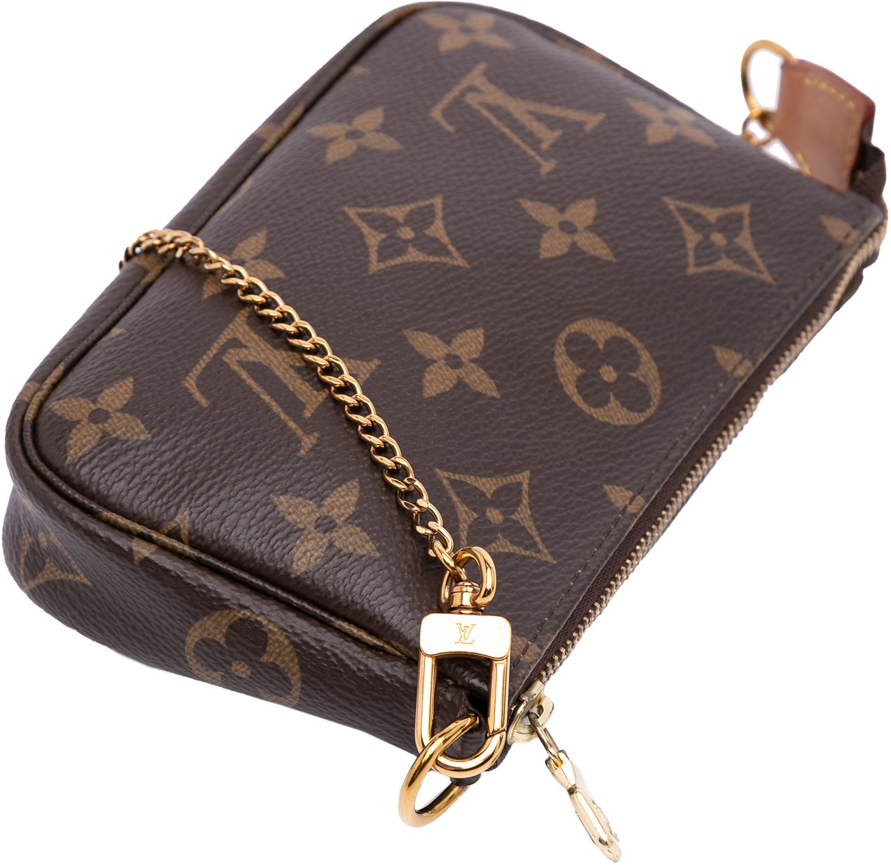 Louis Vuitton Monogram Mini Pochette Accessoires Bruin