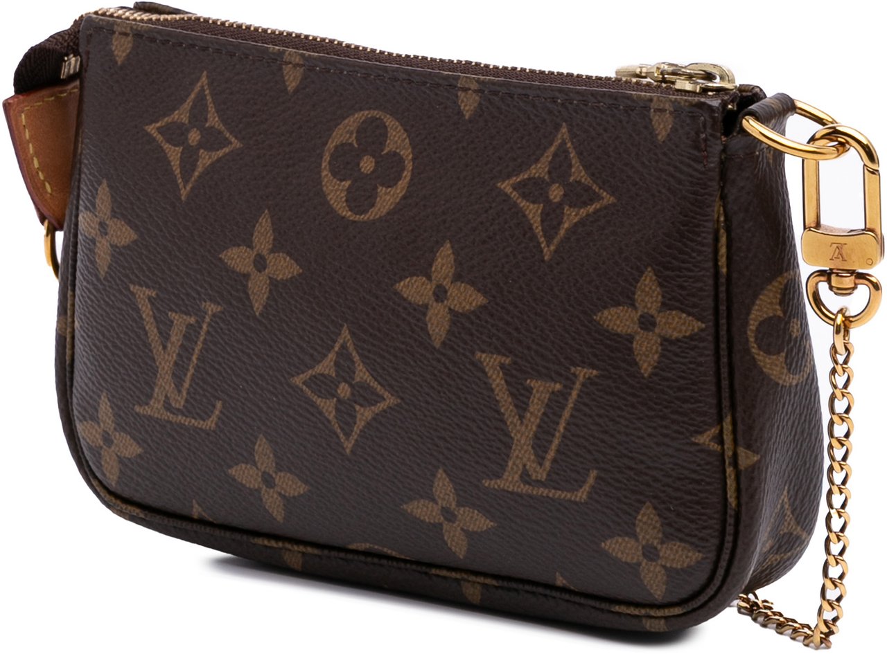 Louis Vuitton Monogram Mini Pochette Accessoires Bruin