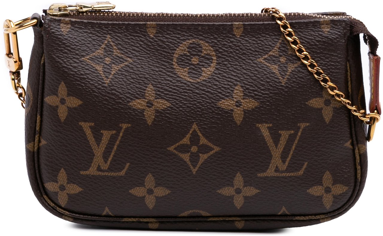 Louis Vuitton Monogram Mini Pochette Accessoires Bruin