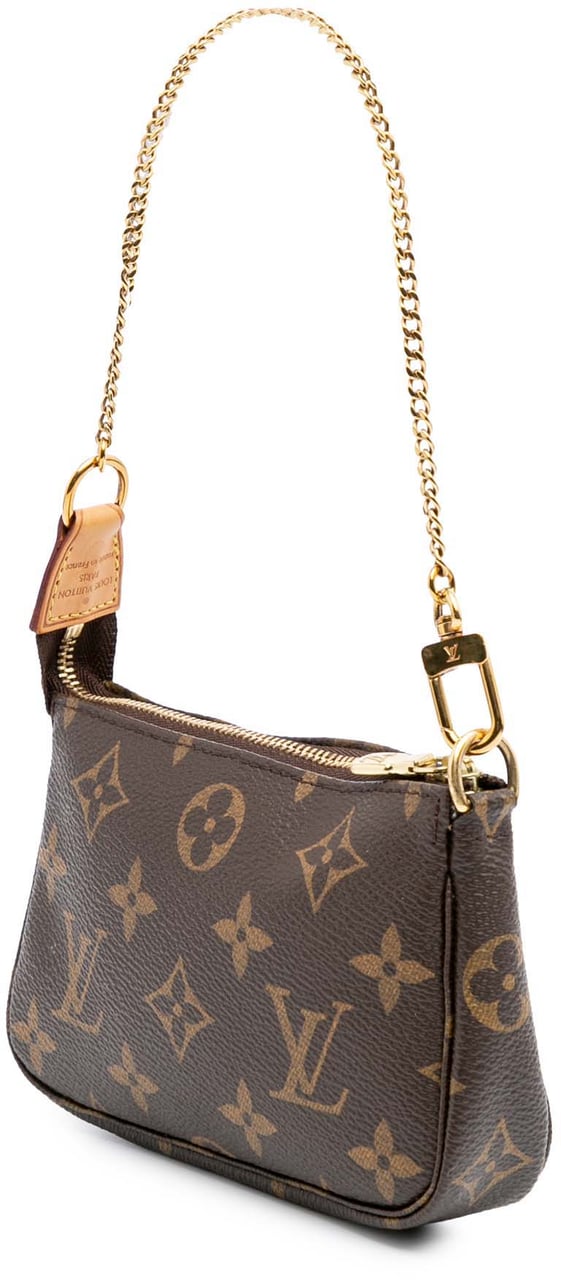 Louis Vuitton Monogram Mini Pochette Accessoires Bruin