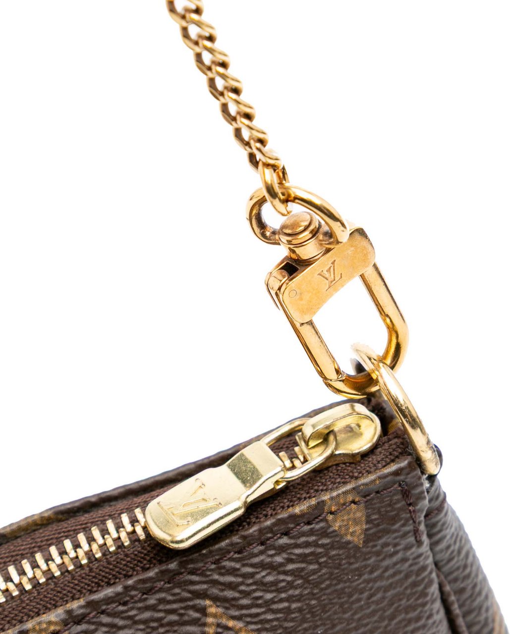 Louis Vuitton Monogram Mini Pochette Accessoires Bruin