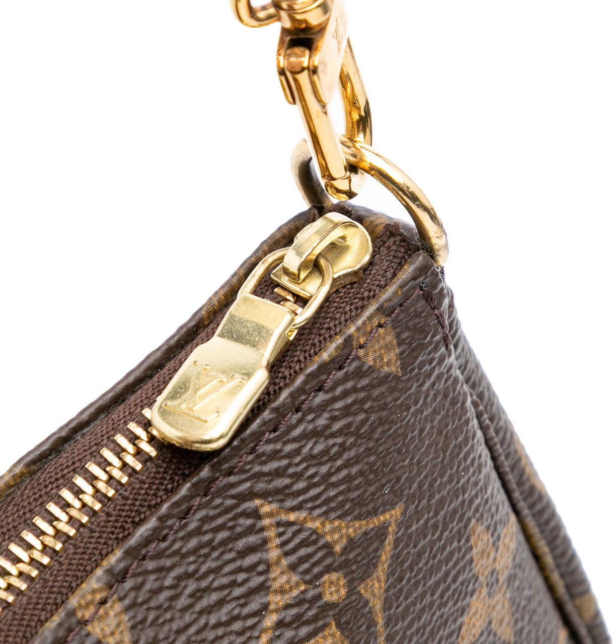 Louis Vuitton Monogram Mini Pochette Accessoires Bruin