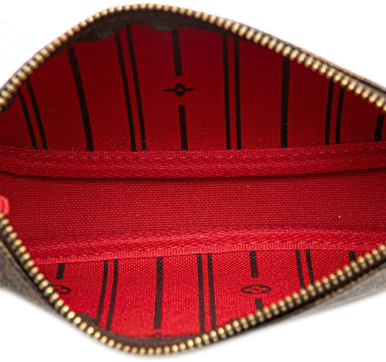 Louis Vuitton Damier Ebene Trunks and Bags Mini Pochette Accessoires Bruin