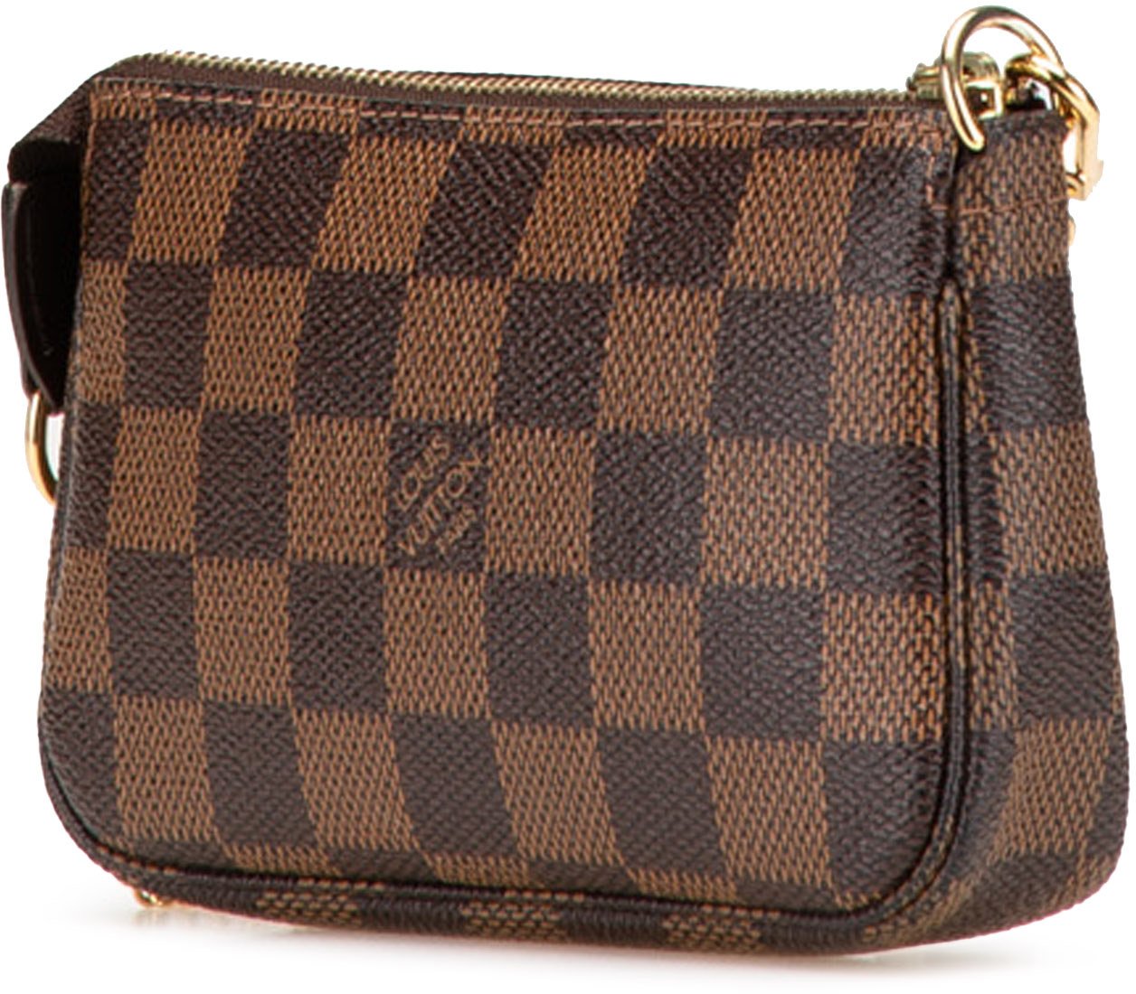 Louis Vuitton Damier Ebene Trunks and Bags Mini Pochette Accessoires Bruin