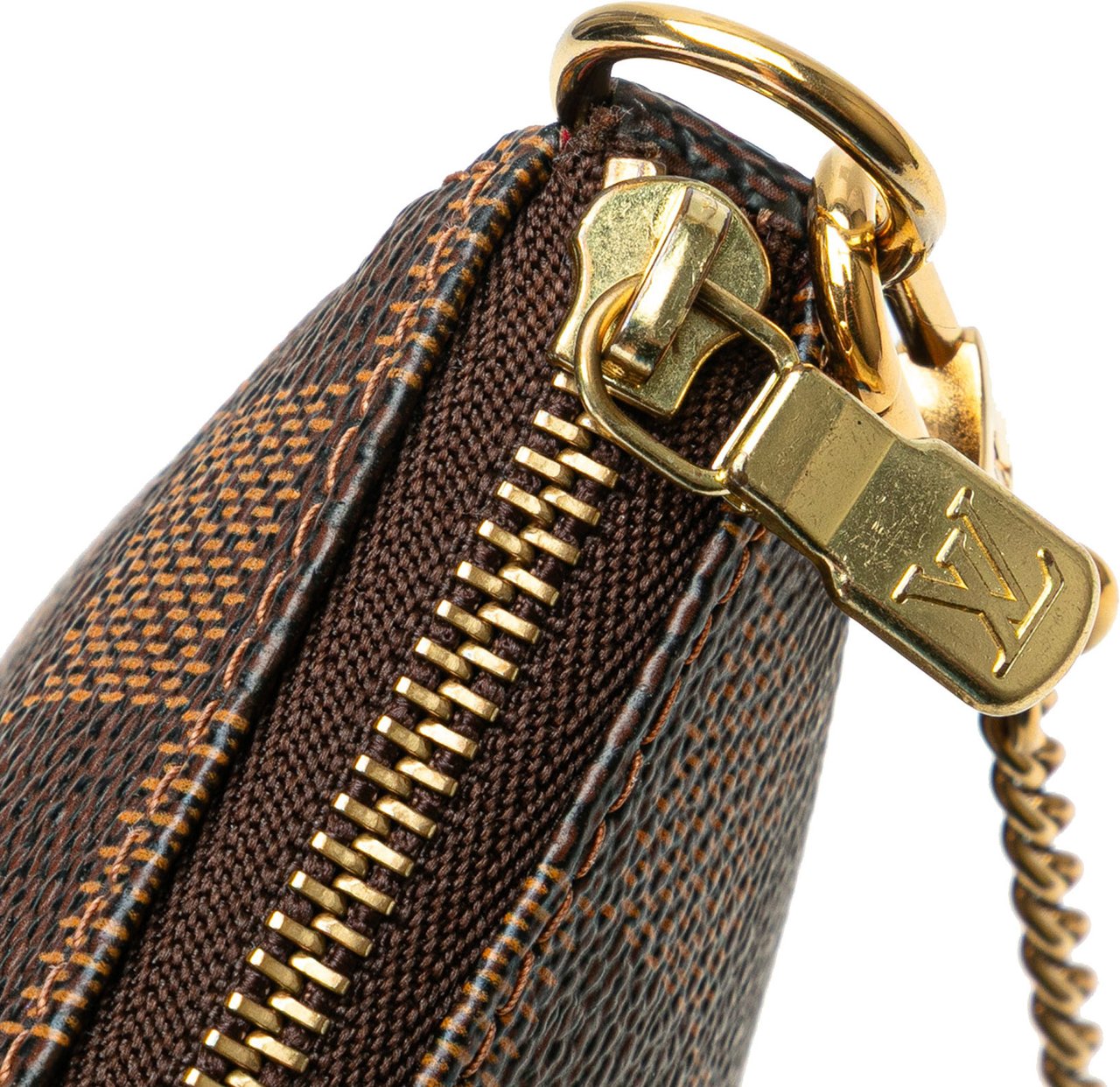 Louis Vuitton Damier Ebene Trunks and Bags Mini Pochette Accessoires Bruin