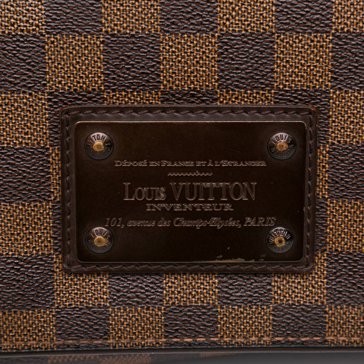 Louis Vuitton Damier Ebene Brooklyn MM Bruin