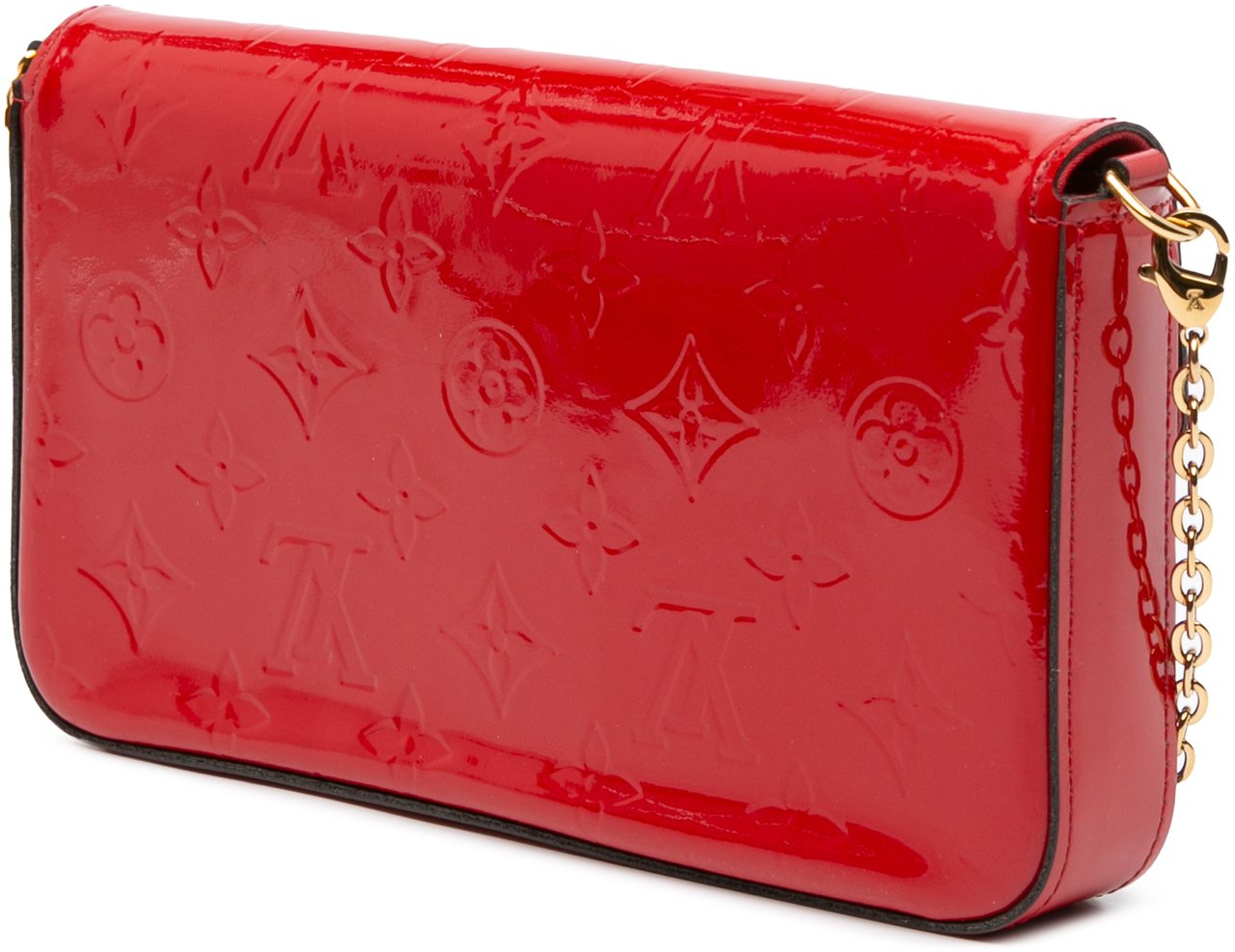 Louis Vuitton Monogram Vernis Pochette Felicie Rood