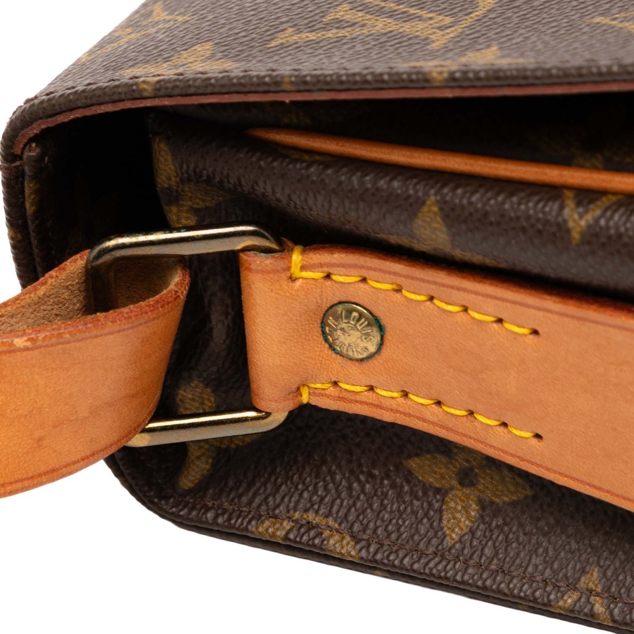 Louis Vuitton Monogram Cartouchiere MM Bruin