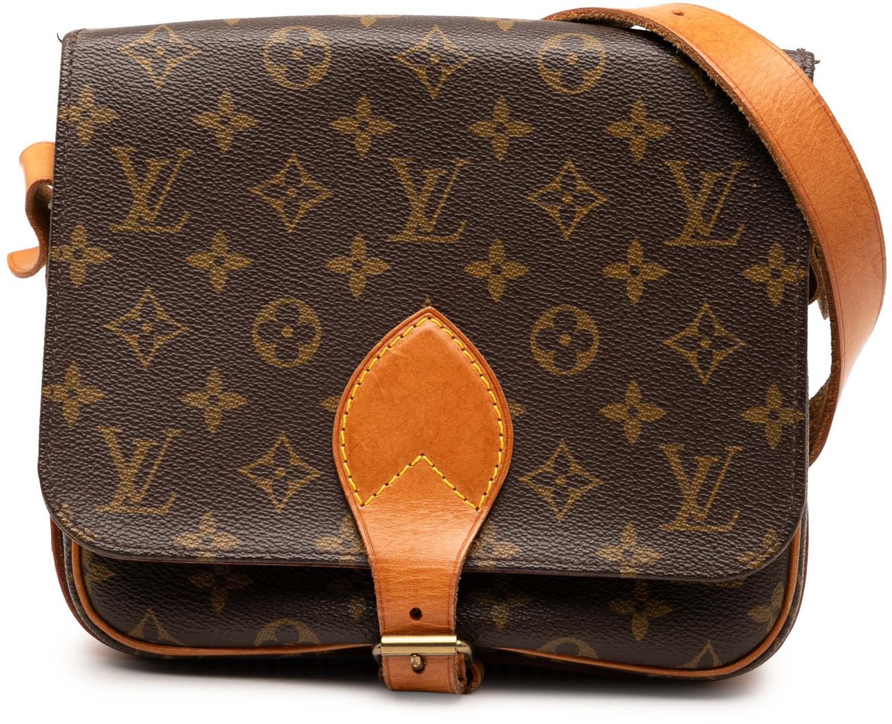 Louis Vuitton Monogram Cartouchiere MM Bruin