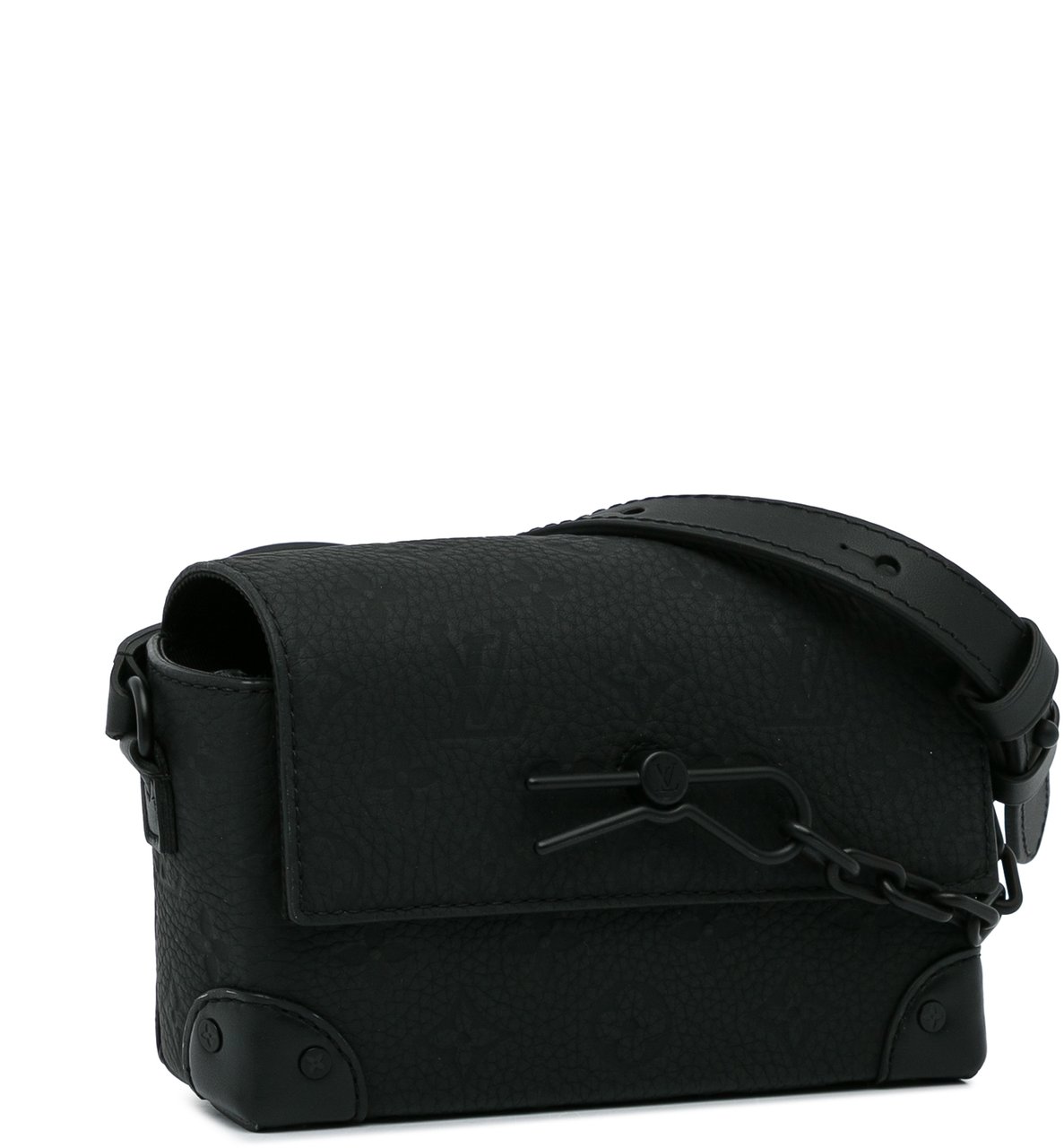 Louis Vuitton Monogram Taurillon Steamer Wearable Wallet Zwart