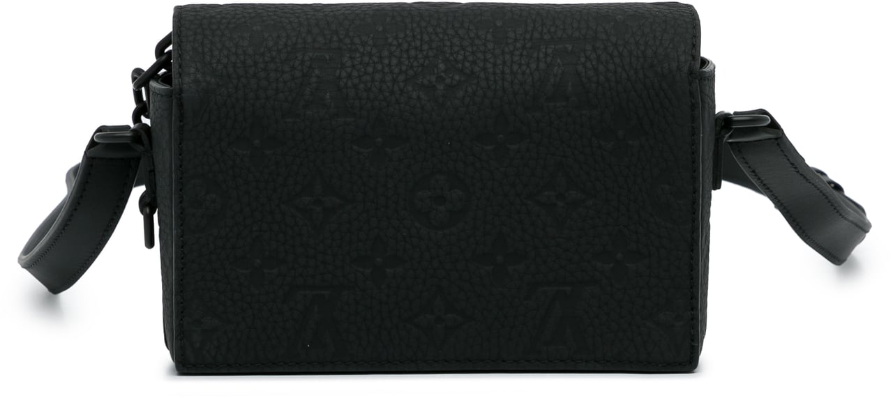 Louis Vuitton Monogram Taurillon Steamer Wearable Wallet Zwart