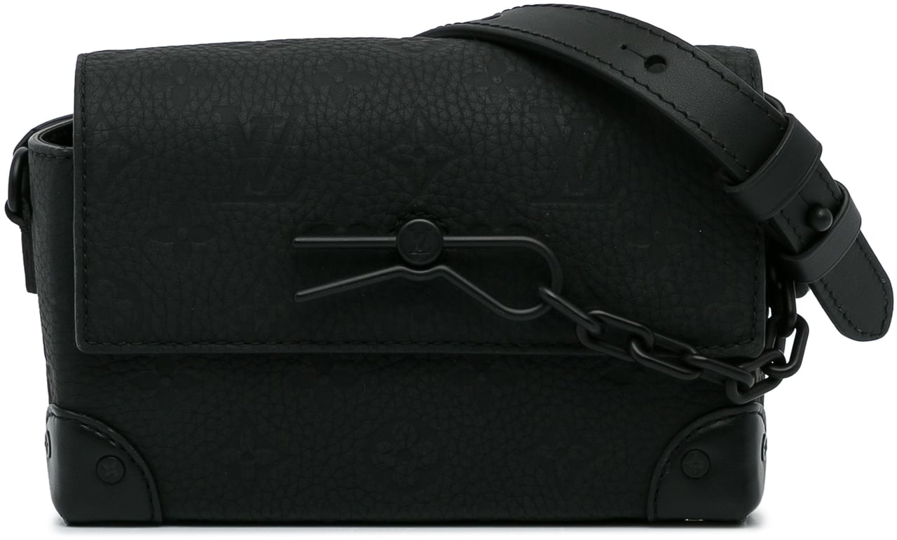 Louis Vuitton Monogram Taurillon Steamer Wearable Wallet Zwart